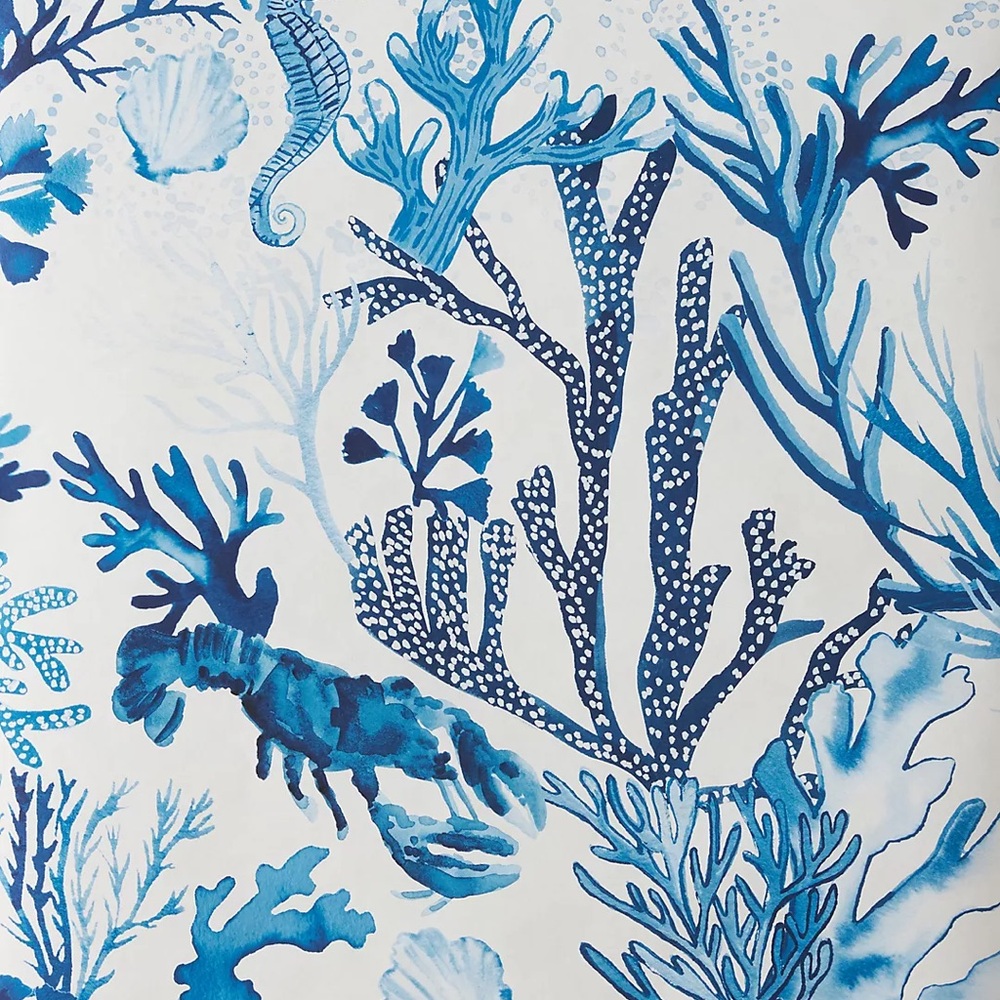 NWT Anthropologie Maeve Lobster Wallpaper Mural - Picture 2 of 3